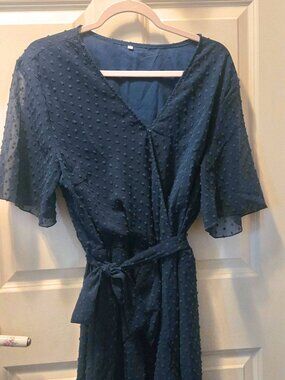 Ink blue XL midi dress